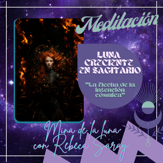Renacimiento Cósmico: Una Meditación de la Luna Creciente en Sagitario y la Danza del Fuego Interior