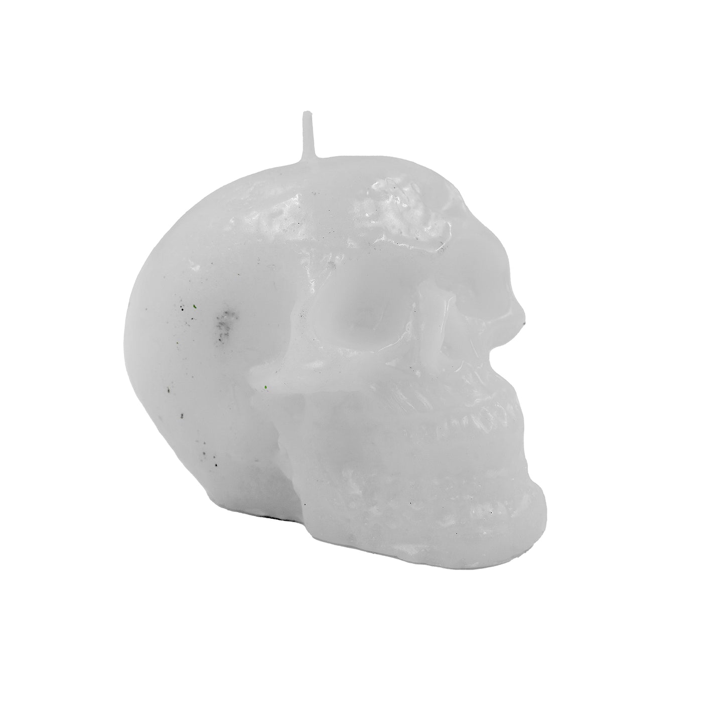 Vela Craneo Blanco 11x9